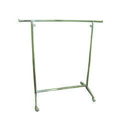 A20E Rolling Clothes Rack Chrome