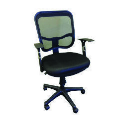 C30D2 Black Typist Chair with arms